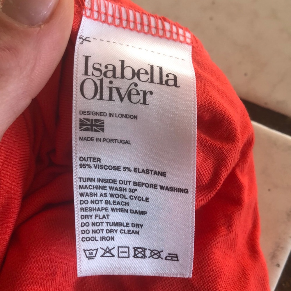 Isabella Oliver maternity coral tank dress size 3 - Picture 6 of 6
